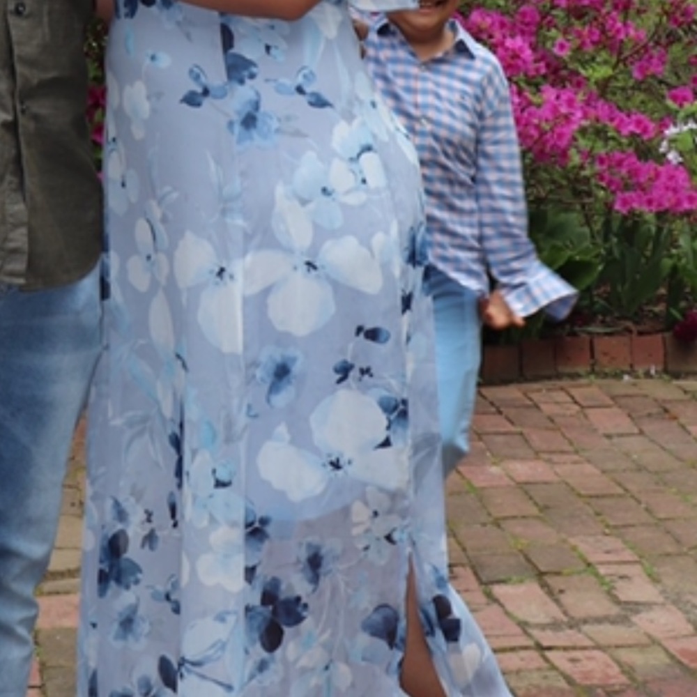 Formal Floral Maxi Dress - Picture 2 of 2